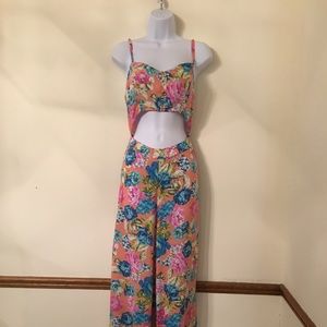 Va Va Voom Pant Jumpsuit Coral